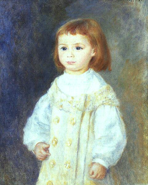 Pierre Renoir Child in White Spain oil painting art